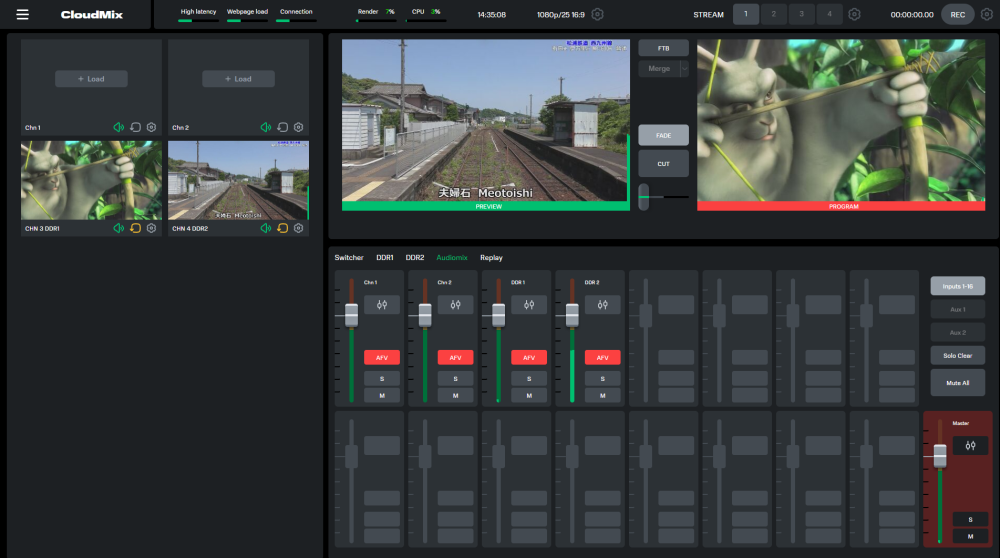 Обновления CloudMix - облачного сервиса для онлайн видеопродакшенов