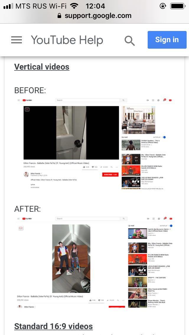 Ютуб сдался. Теперь он поддерживает вертикальные видео. Ю-ху