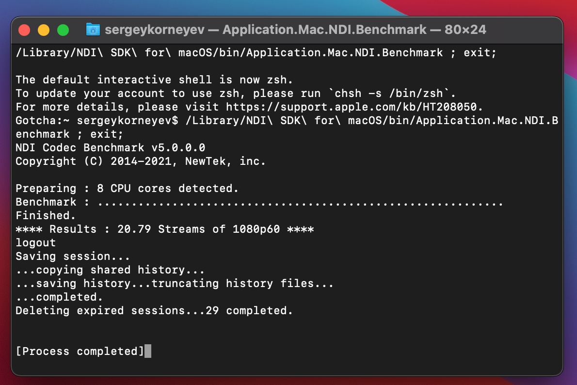 У NDI есть оказывается тест системы на количество потоков. Д