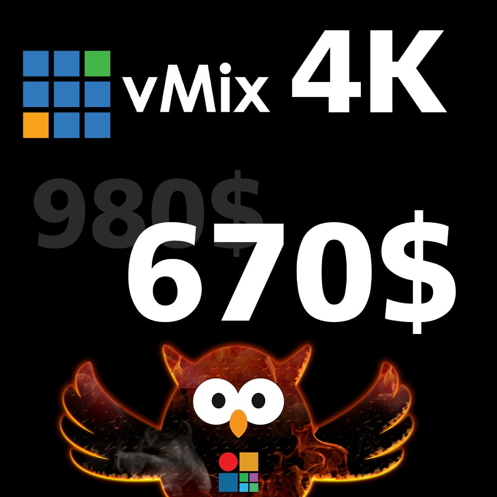 Суперраспродажа лицензий vMix!  Спешите! В честь 11.11 супер